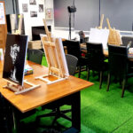 Custom Painted Art Jamming Workshops Totebag, Denim Jacket, Shoes, Canvas using Water Proof Acrylic